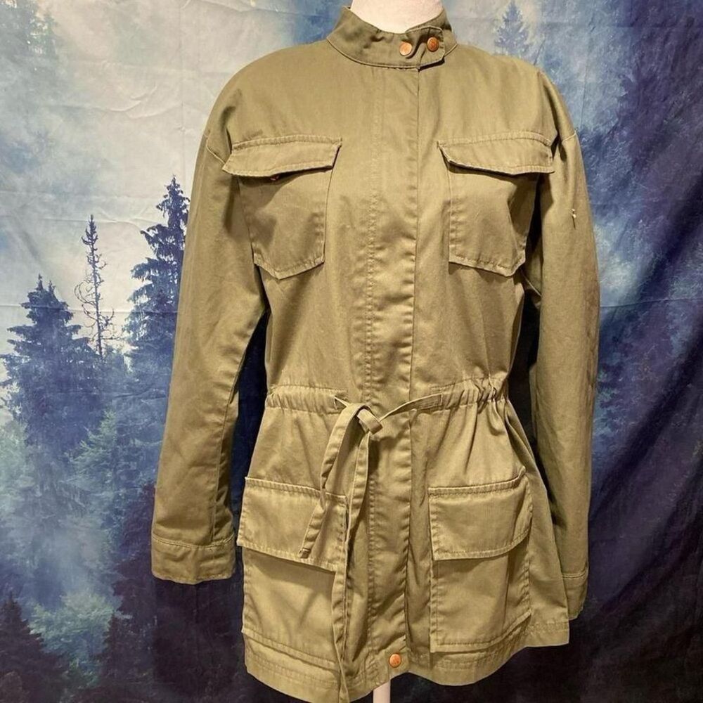 Alternative 100 % Cotton Army Green Full Zip Jacket Size M